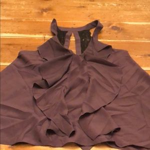 BCBG eggplant colored blouse